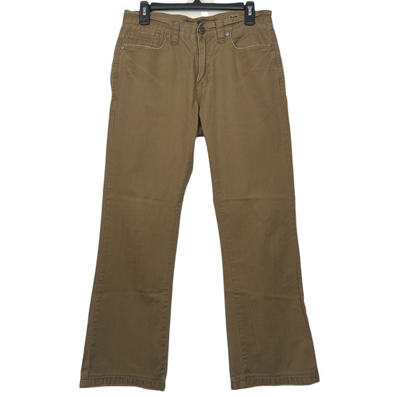 BKE Other - BKE Fulton‎ Straight Leg Mens 31x31 100% Cotton Tan Khaki Pants Zip *READ